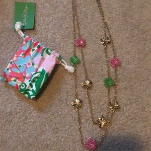 Lilly Pulitzer gold necklace
